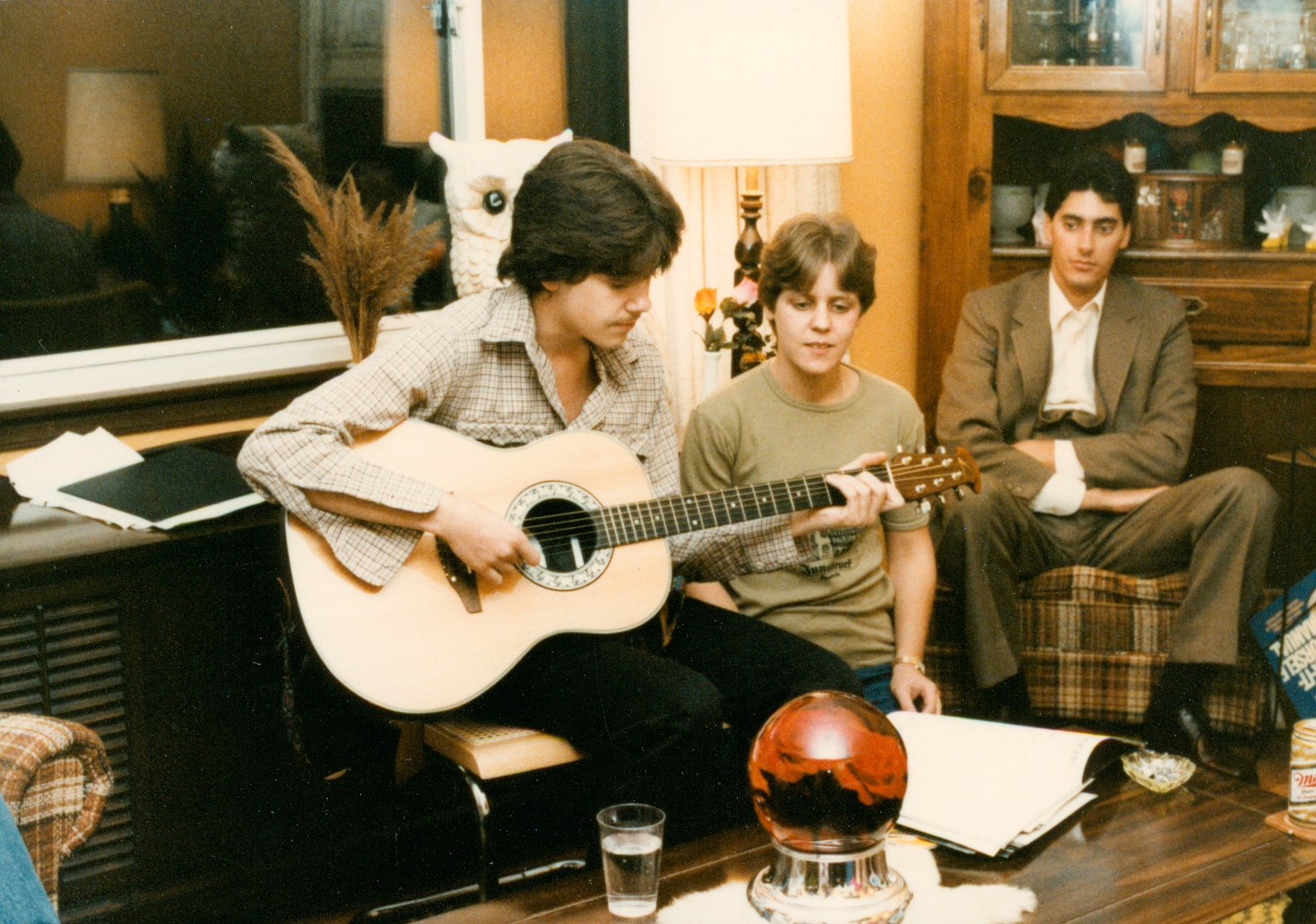 Ken playing guitar in 1983