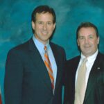 Rick Santorum and Ken at a polical event in West Palm Beach, FL